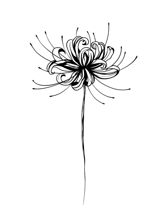 Tokyo Ghoul Flower Back Tattoo