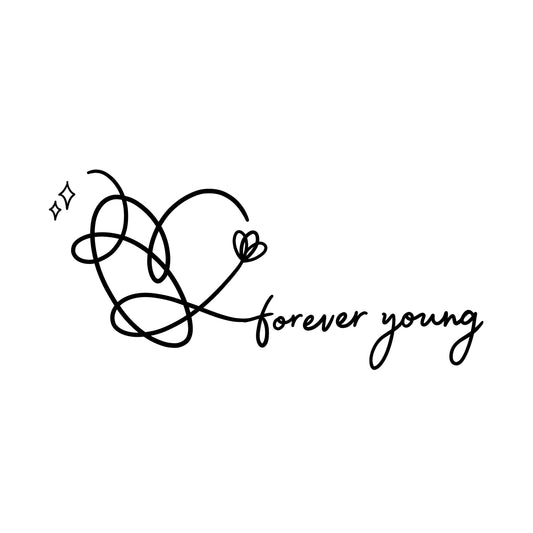 Tatouage K-POP BTS Forever Young