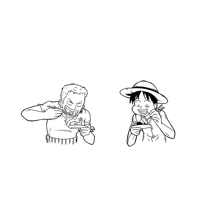 Matching Tattoo Luffy / Zoro - Weeb Ink