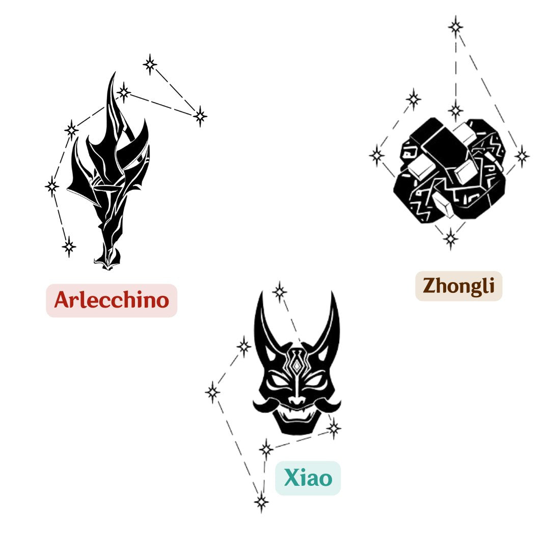 Tatoo Xiao Genshin Impact - Weeb Ink
