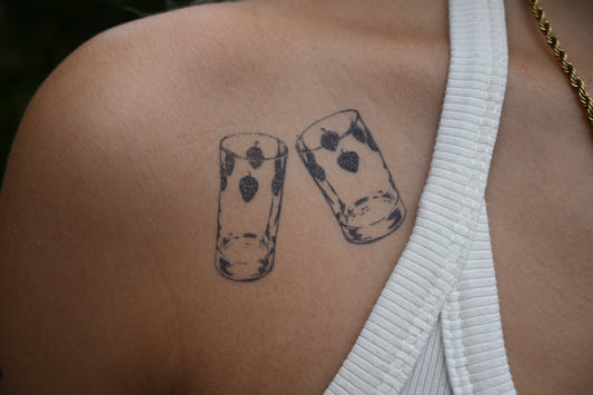 Tattoo Verres Fraise NANA - Weeb Ink